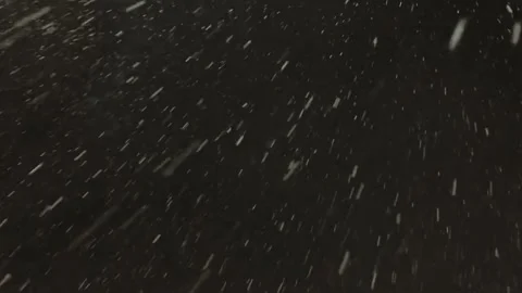 Real snow falls on camera. Falling snow. Heavy snowfall video. Winter fairy tale Stock Footage 263148705