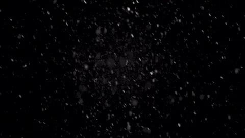 Real snow falls on camera. Falling snow. Heavy snowfall video. Stock Footage 286116789