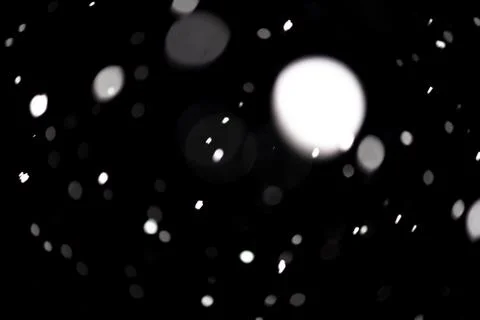 Real snowfall. Design pattern to overlay the image and create snowfall effect Fotos Stock