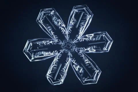 Real snowflake Stock Photos