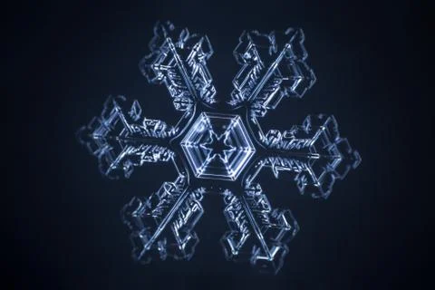 Real snowflake Stock Photos