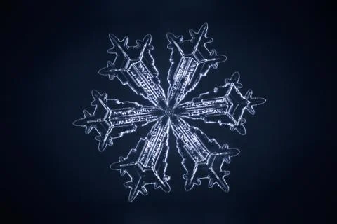 Real snowflake Stock Photos