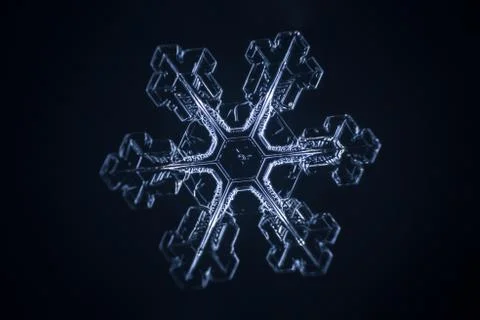 Real snowflake Stock Photos