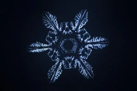 Real snowflake Stock Photos