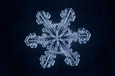 Real snowflake Stock Photos