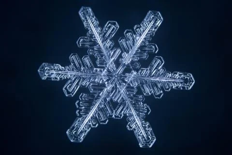 Real snowflake 스톡 사진