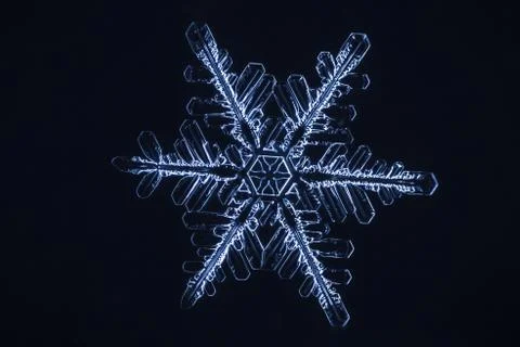 Real snowflake Stock Photos