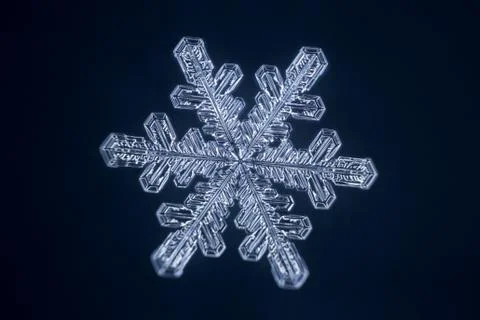 Real snowflake Stock Photos