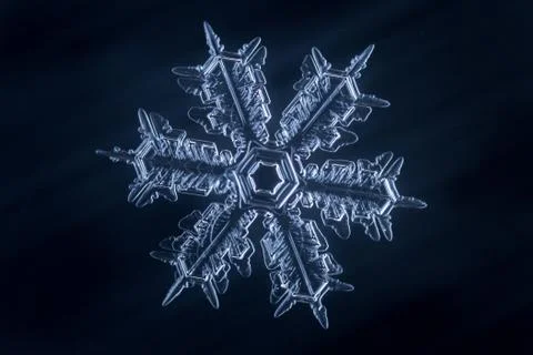 Real snowflake 스톡 사진