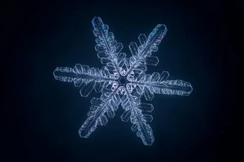 Real snowflake 스톡 사진