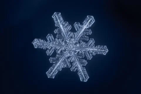 Real snowflake Stock Photos