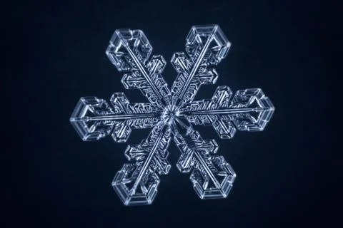 Real snowflake Stock Photos