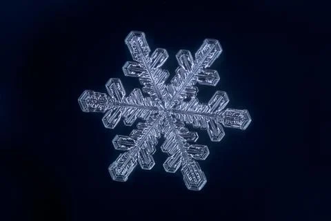 Real snowflake 스톡 사진