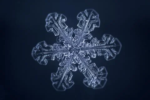 Real snowflake 스톡 사진