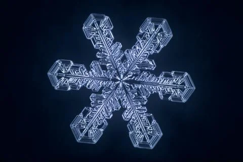 Real snowflake Stock Photos