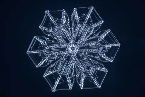 Real snowflake 스톡 사진