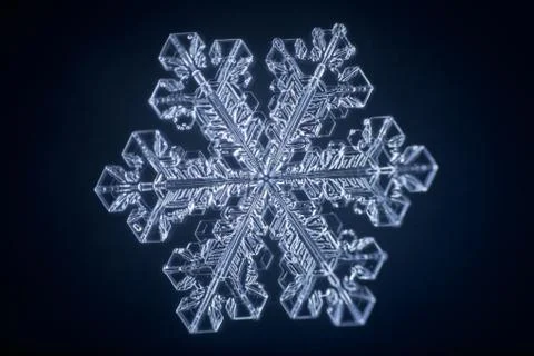 Real snowflake Stock Photos