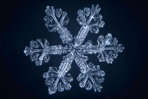 Real snowflake Stock Photos