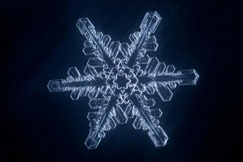 Real snowflake 스톡 사진