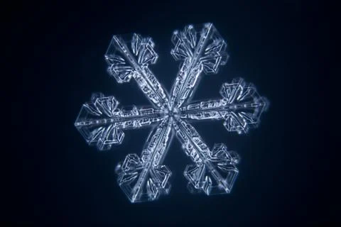 Real snowflake Stock Photos