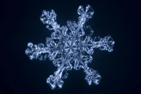 Real snowflake 스톡 사진