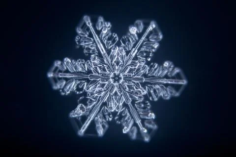 Real snowflake 스톡 사진