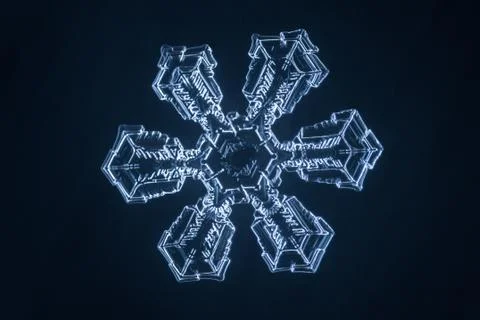 Real snowflake Stock Photos