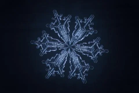 Real snowflake Stock Photos