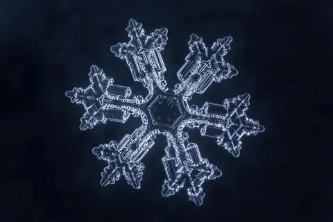 Real snowflake 스톡 사진