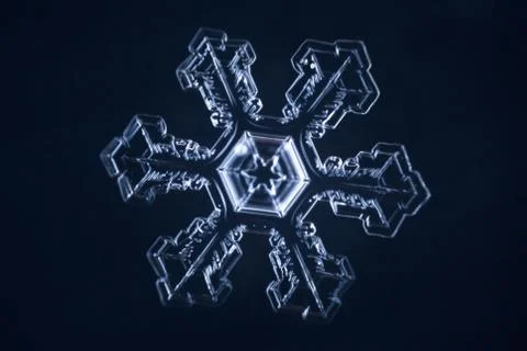 Real snowflake Stock Photos