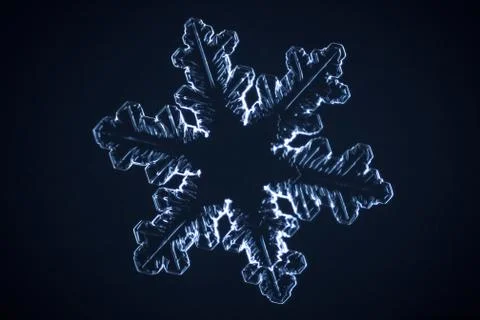 Real snowflake Stock Photos