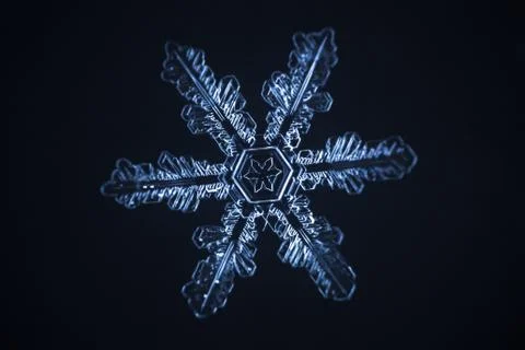 Real snowflake Stock Photos