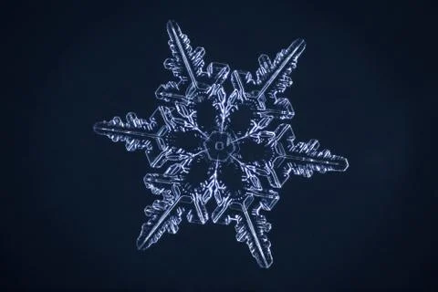 Real snowflake Stock Photos