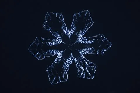 Real snowflake 스톡 사진