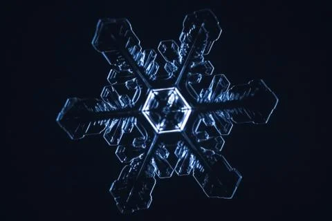 Real snowflake Stock Photos