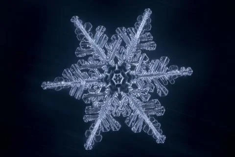 Real snowflake 스톡 사진