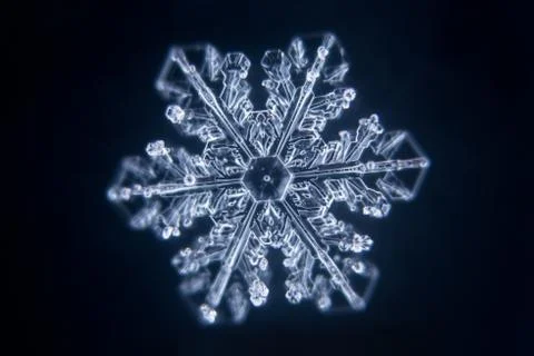 Real snowflake Stock Photos