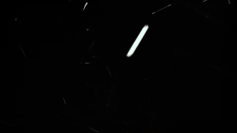 Real snowflakes dancing at night in 4K. Stock Footage 85891000