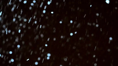 Real snowflakes in winter night Stock Footage 70866647