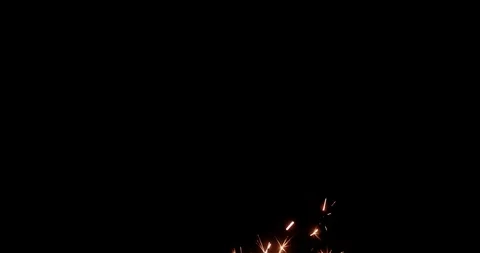 Real Sparks FX on Black Background Видео 122582915