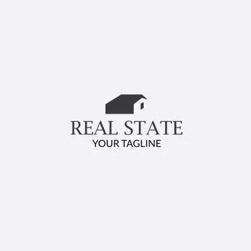 Real State Logo with style Modern Illustrazione stock