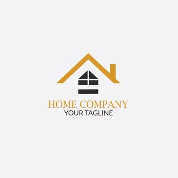 Real State Logo with style Modern Stock Illustration