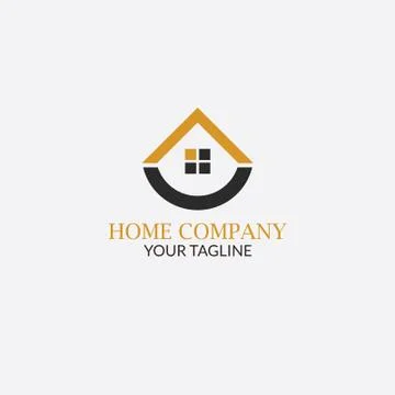 Real State Logo with style Modern Stock Illustration