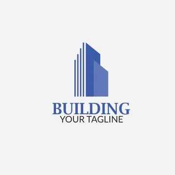 Real State Logo with style Modern Illustrazione stock