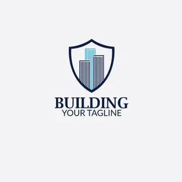 Real State Logo with style Modern Illustrazione stock