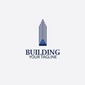 Real State Logo with style Modern Stock Illustration
