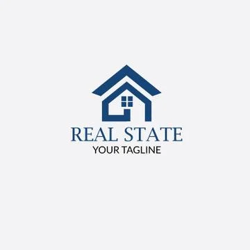 Real State Logo with style Modern Illustrazione stock