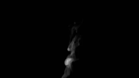 Real Steam On Black Background Stock Footage 98096029