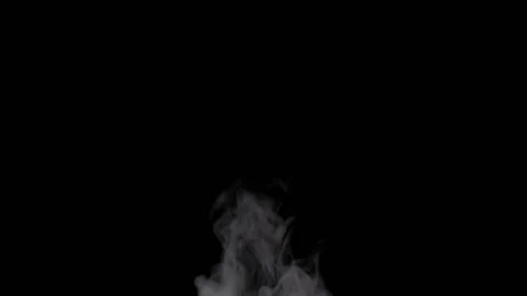 Real Steam On Black Background. Ideal for background or over-layer with blending Stock Footage