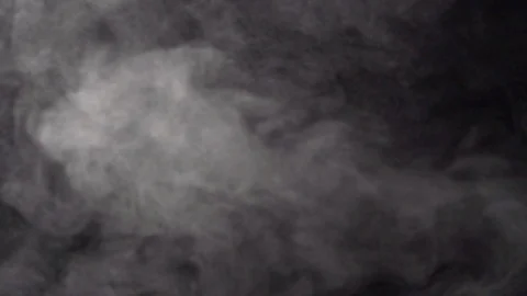 Real steam on a dark background Video stock 120424806